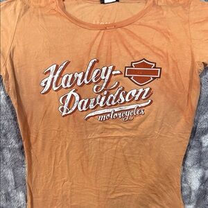 Harley-Davidson Orange Short Sleeve Tee
